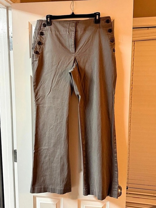 LOFT Pants - LOFT Business Casual pants Size 12 Gray Sailor Trousers